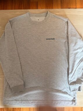 Montbell Heather Gray Wickron Long Sleeve T unisex’s